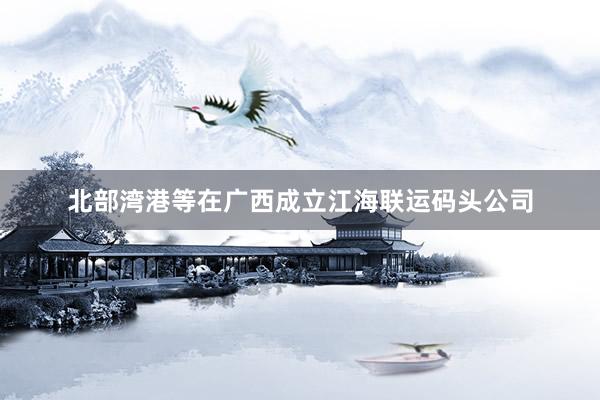 北部湾港等在广西成立江海联运码头公司
