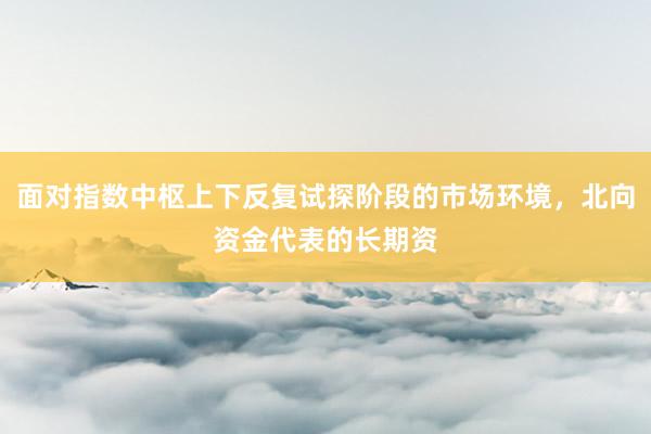 面对指数中枢上下反复试探阶段的市场环境，北向资金代表的长期资